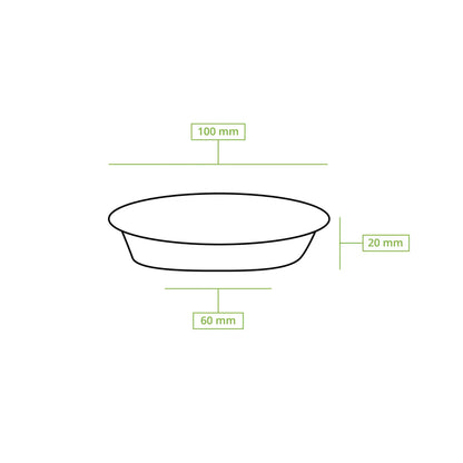Palm leaf bowls  "Palmware®" 80 ml, round