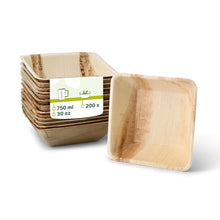 Palmblatt Schalen "Palmware®" 750 ml, quadratisch