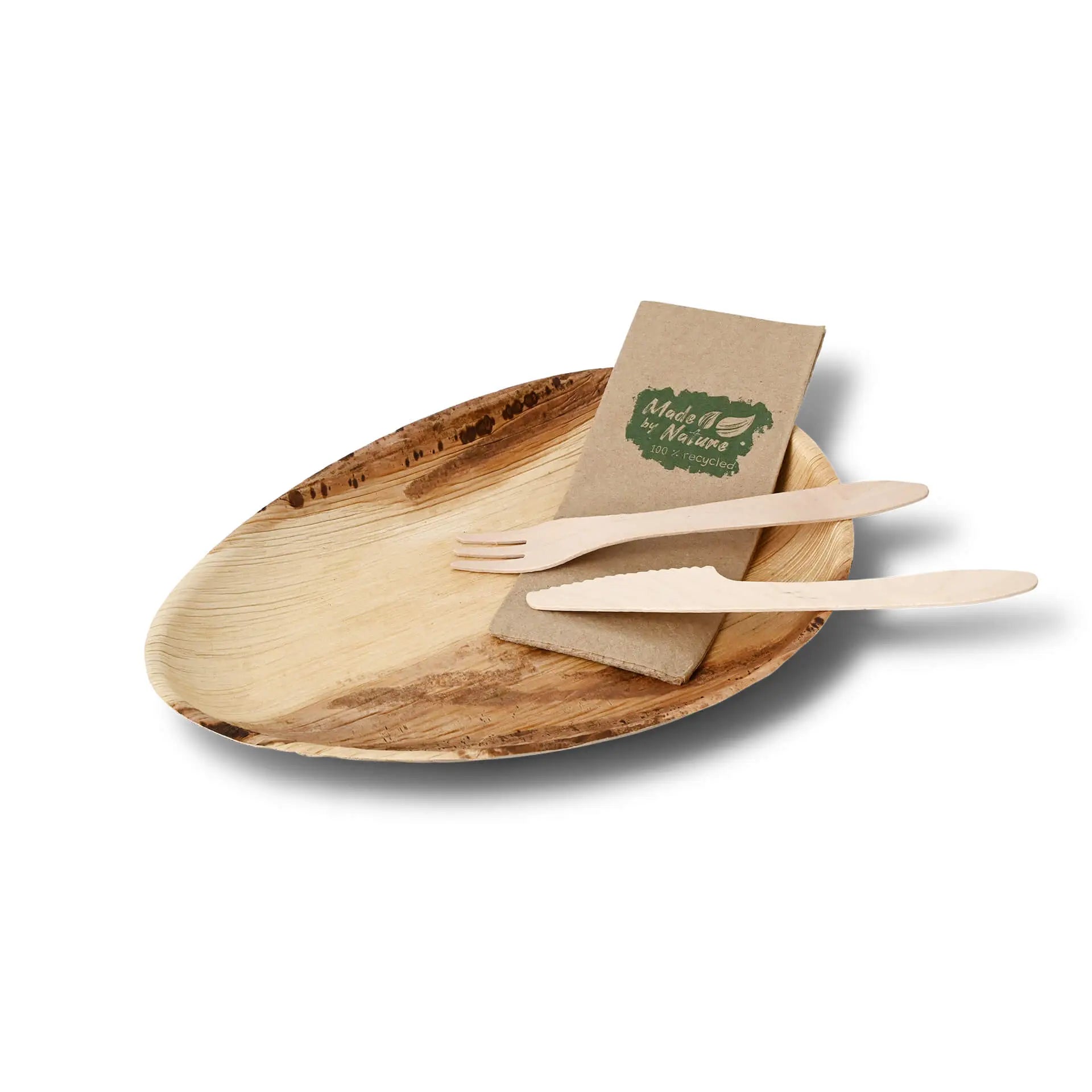 Palm leaf plates "Palmware®" 26 cm, tear drop