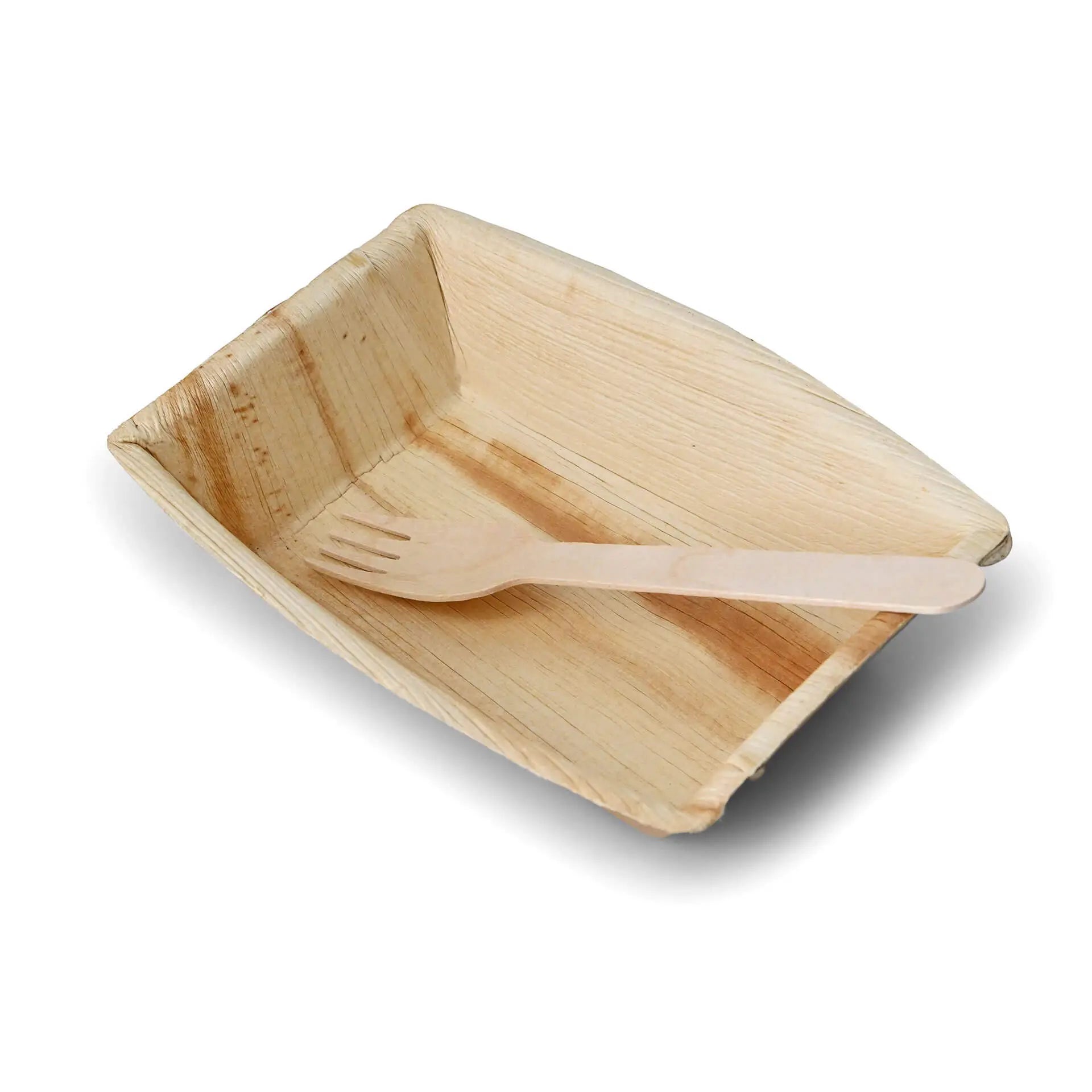 Palm leaf bowls  "Palmware®" 400 ml, rectangular