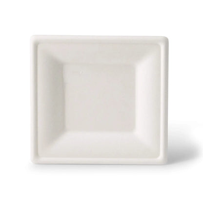 Teller aus Zuckerrohr 16 x 16 cm, quadratisch